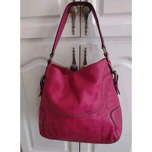 Michael Kors Brookville Pink Leather Hobo Bag shoulder Hand Bag